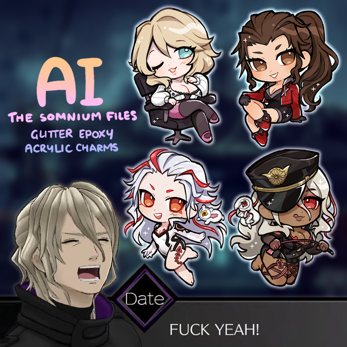 AITSF Glitter Charms