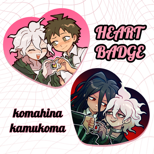 Komahina Kamukoma Heart Badge