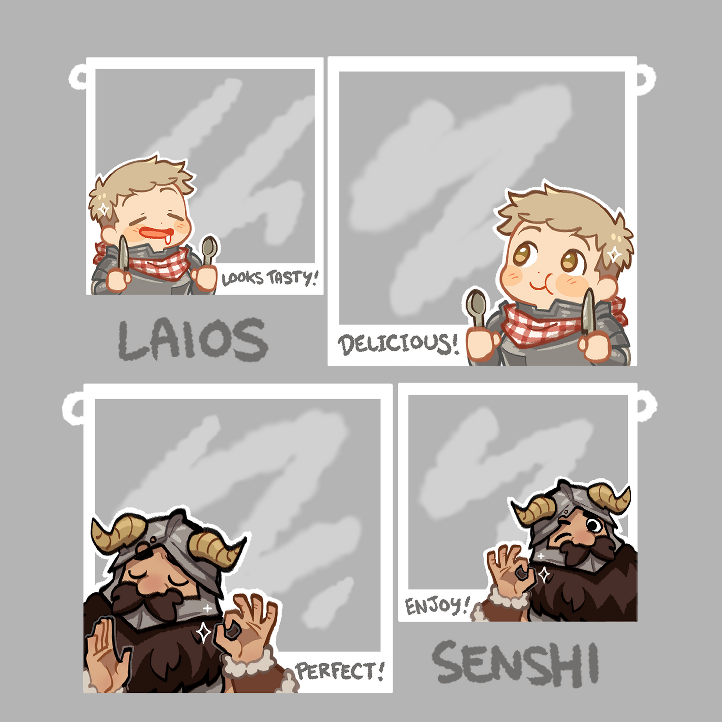 DUNGEON MESHI FOOD PHOTO CHARM