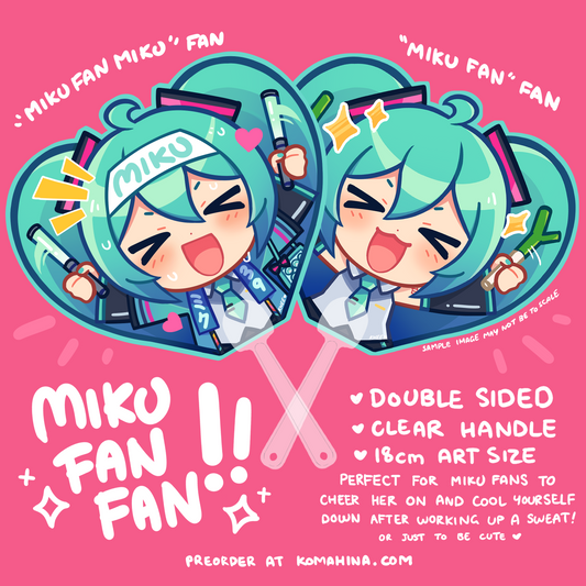 "MIKU FAN" HAND FAN