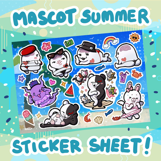 MASCOTS SUMMER Sticker Sheet