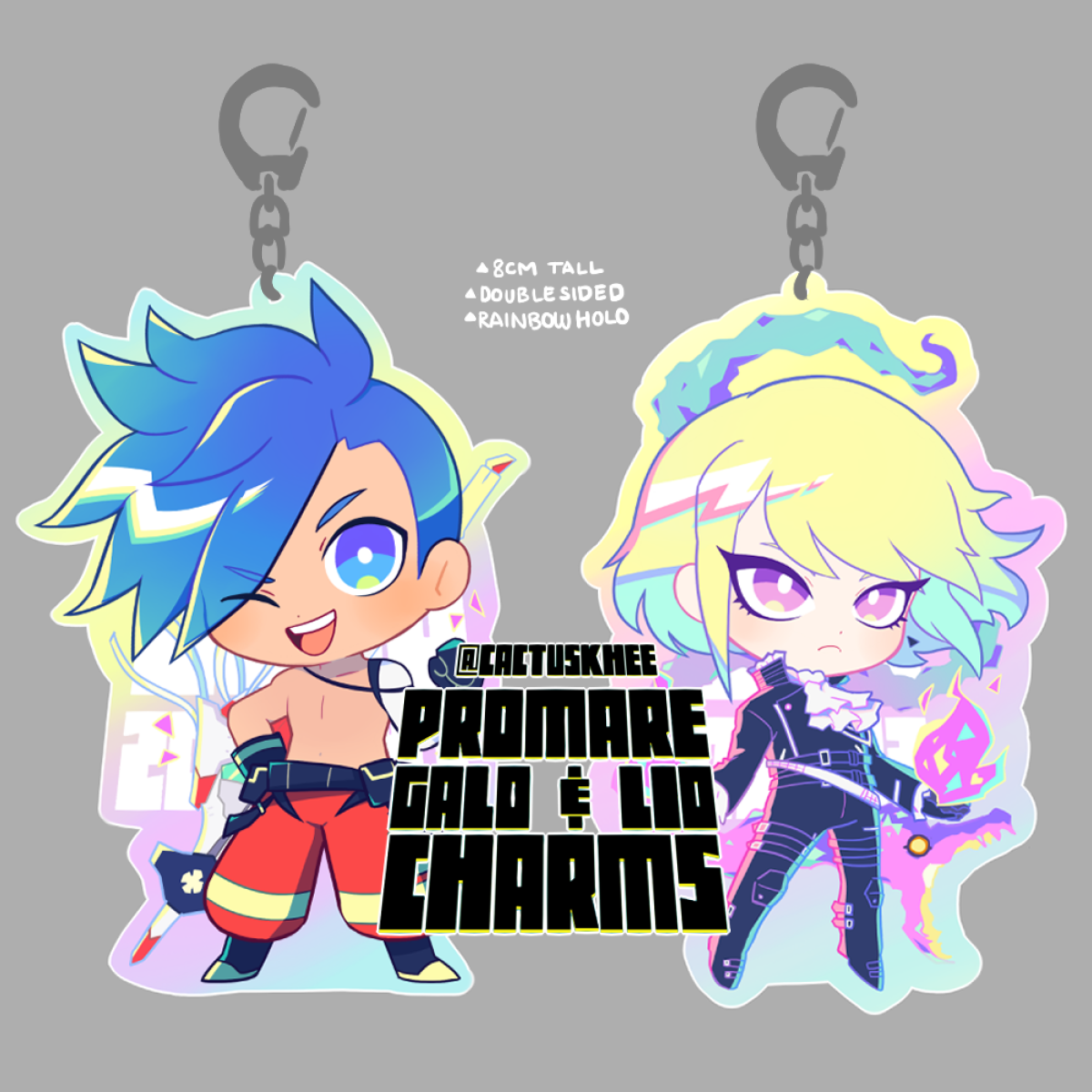 Holographic Promare Charms
