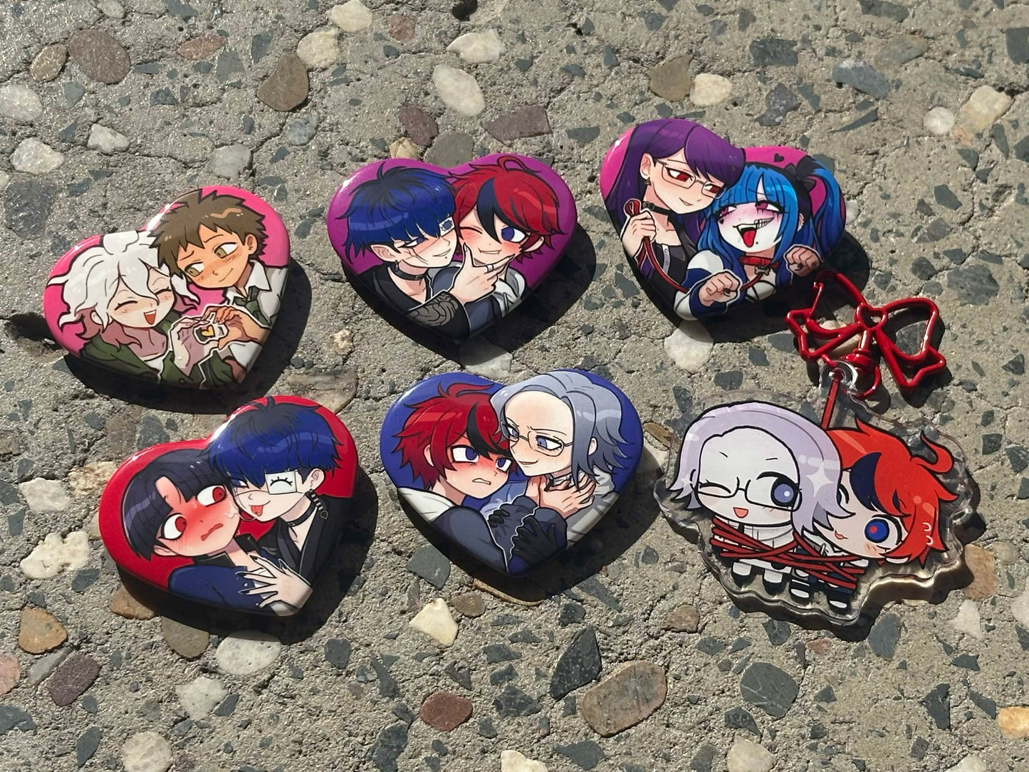 !NEW! HUNDRED LINE Heart Badge [PREORDER]