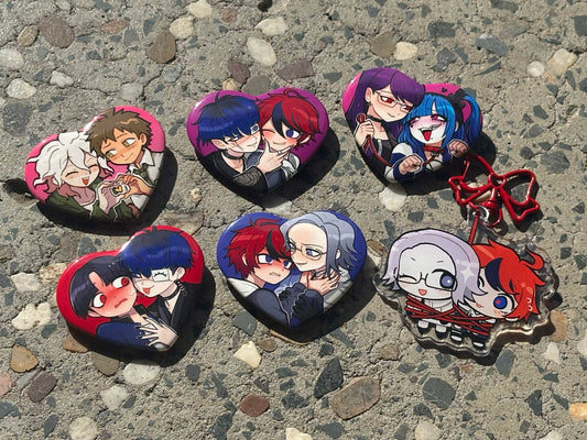 !NEW! HUNDRED LINE Heart Badge [PREORDER]