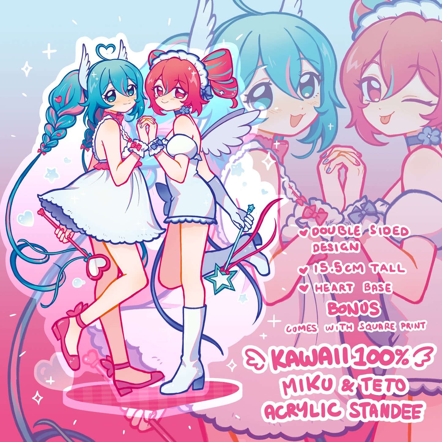 !NEW! KAWAII100% Miku & Teto Stand [PREORDER]