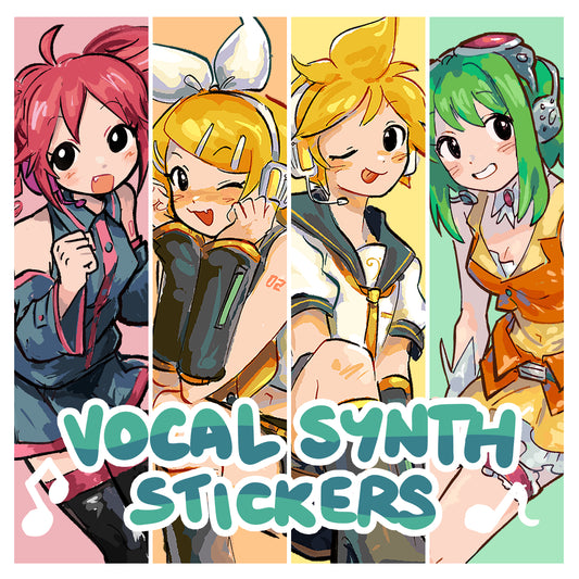 !NEW! VOCAL SYNTH Large Stickers [PREORDER]