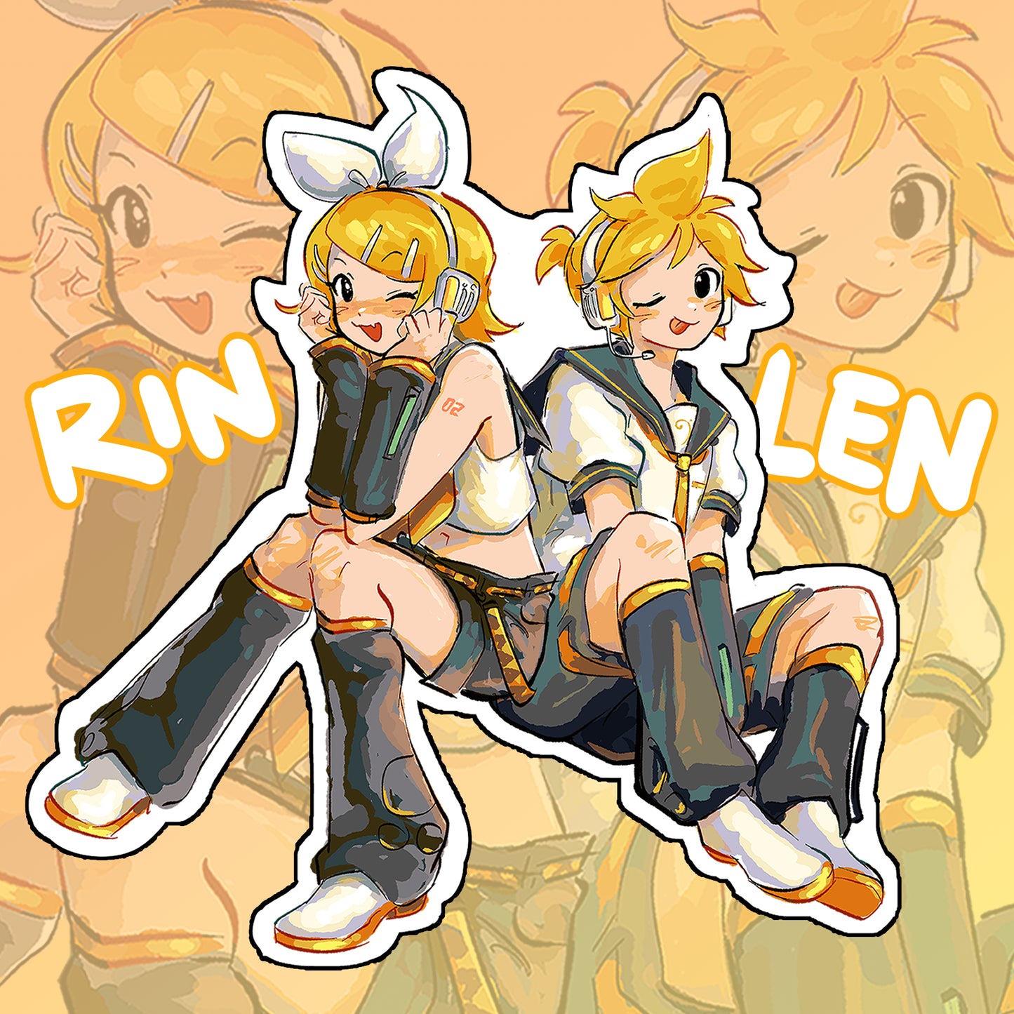 !NEW! VOCAL SYNTH Large Stickers [PREORDER]