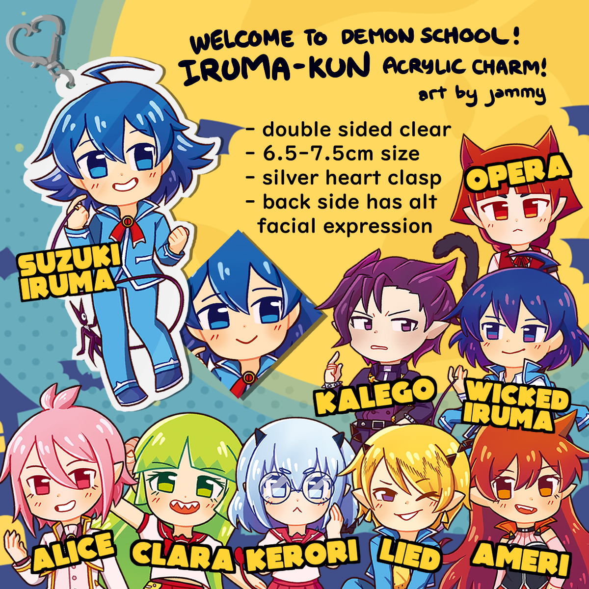 Iruma-kun Charms