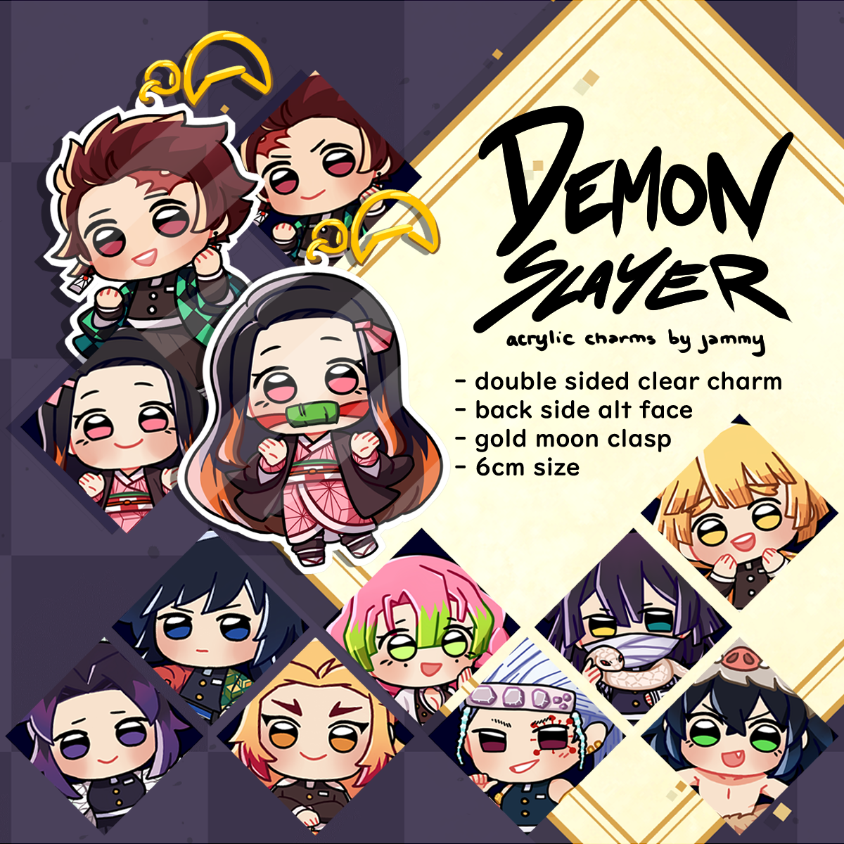 Demon Slayer Charms