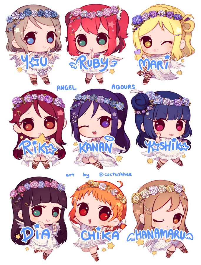 Lovelive Aqours Angel Charms [SALE]